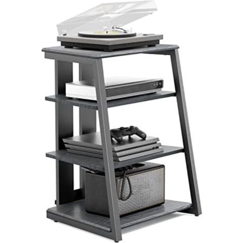 Platenspeler Meubel - Platenspeler Kast - Vinyl Kast - Zwart