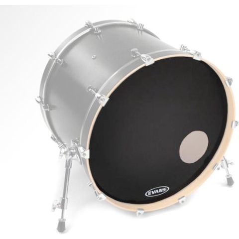 Evans Onyx Resonant zwart BD22RONX, 22", basDrum Reso - Bass drumvel