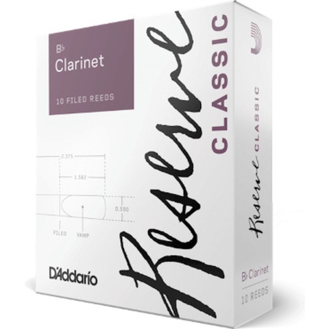 D'Addario DCT1030 Reserve Classic Bb Klarinet 3.0 rieten 10 stuks