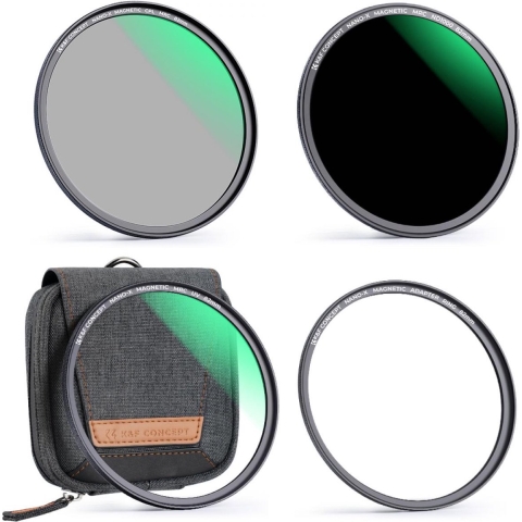 K&F Concept Magnetic Filterkit 72mm ND1000 + CPL + UV + Magnetisch Adapterring