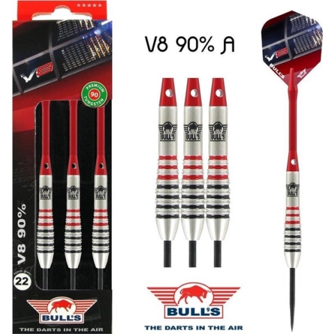 Bull's V8 A 90% - Dartpijlen - 24 Gram