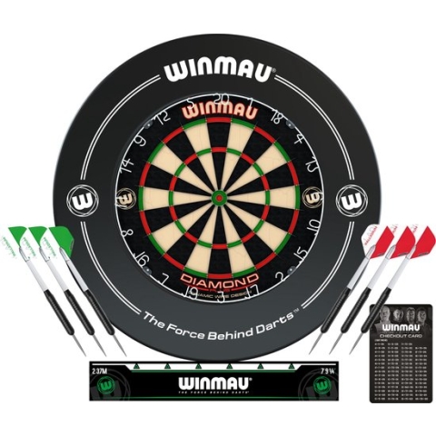 WINMAU - PDS Diamond Dartbord Surroundset