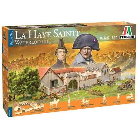 1:72 Italeri 6197 La Haye Sainte Waterloo 1815 - Battle Set Plastic Modelbouwpakket