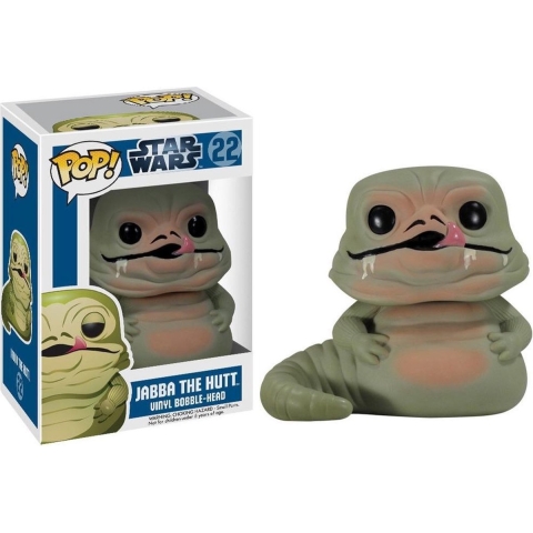 STAR WARS - Bobble Head POP N° 22 - Jabba the Hutt - Vaulted Rare Zeldzaam 2012