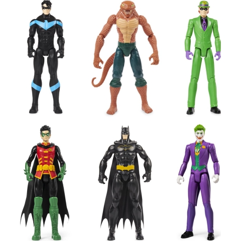 DC Comics Batman - Speelfigurenset - Set van 6 actiefiguren - 30cm