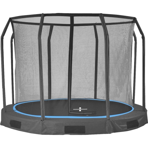 Borg Inground Trampoline 366 cm - Zwart -  inclusief veiligheidsnet -