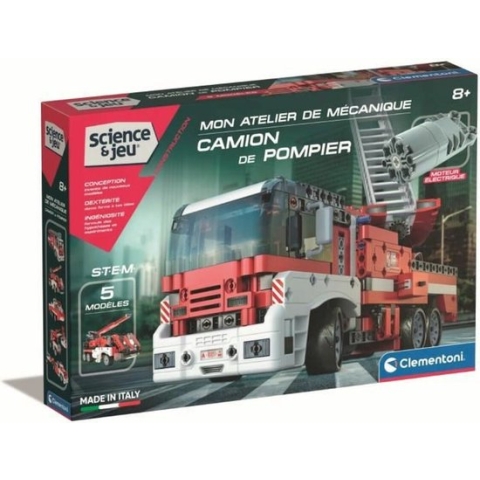 Brandweerwagen Clementoni Fire Truck STEM + 8 Jaar 5 Modellen