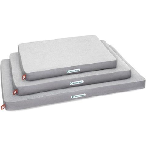 Doctor Bark orthopedische hondenmatras Lichtgrijs Melange  M