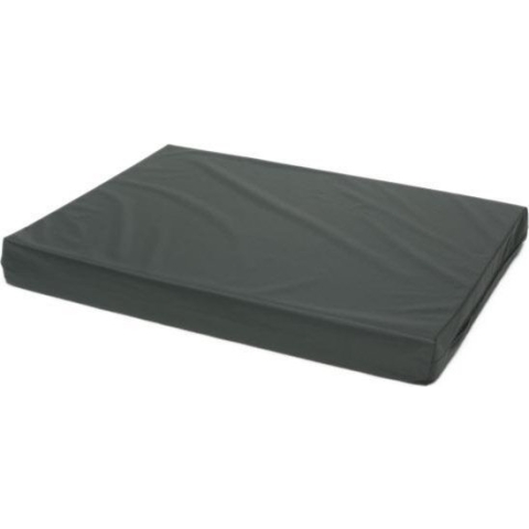 Losse hoes matras/orthopedisch hondenbed nylon antraciet maat 150x100x10 cm