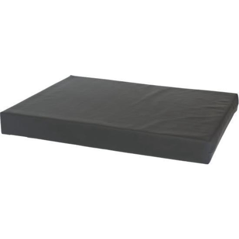Losse hoes matras/orthopedisch hondenbed leatherlook antraciet maat 90x125x10 cm