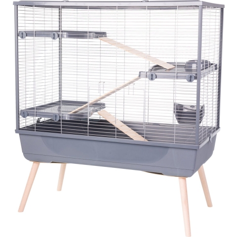 Zolux Neolife 100 Knaagdierkooi Grijs - Dierenverblijf - 99x54x114 cm