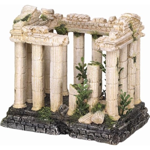 Nobby aqua deco acropolis met planten 16 x 10,5 x 14,2 cm - 1 ST