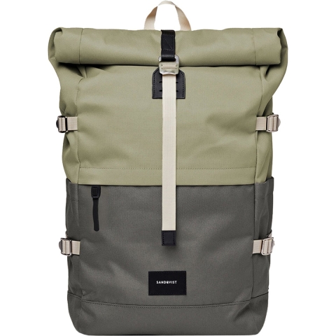 Sandqvist Bernt Multi Dew Green/Night Grey Rugzak SQA2053 25L Duurzaam