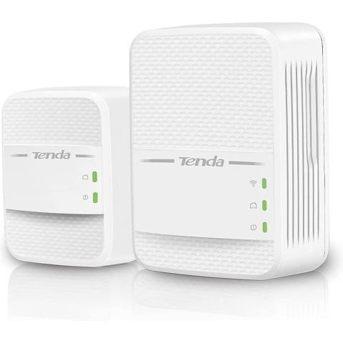 DrPhone TND1 WiFi Extender  - Powerline Adapter met Dual Band WiFi - 2,4 GHz + 5 GHz(11ac) - Gigabit Poort - Plug & Play - Unieke Homeplug AV2 - Wifi Clone - Wit