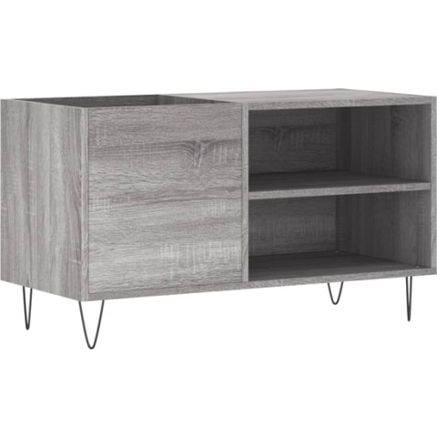 vidaXL-Platenkast-85x38x48-cm-bewerkt-hout-grijs-sonoma-eikenkleurig