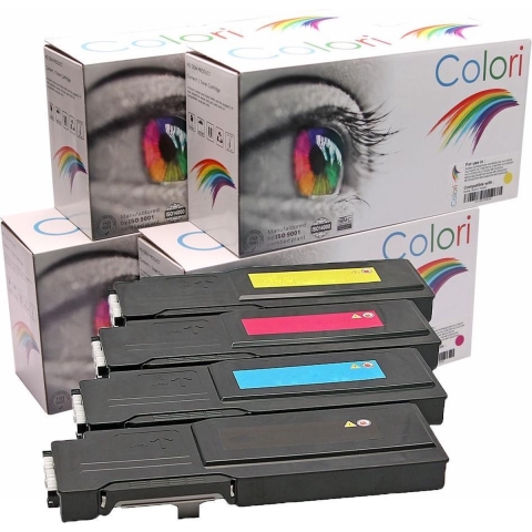 Set 4x Colori huismerk toner geschikt voor Dell C2660 C2660d C2660dn C2665 C2665d C2665dn C2665dnf