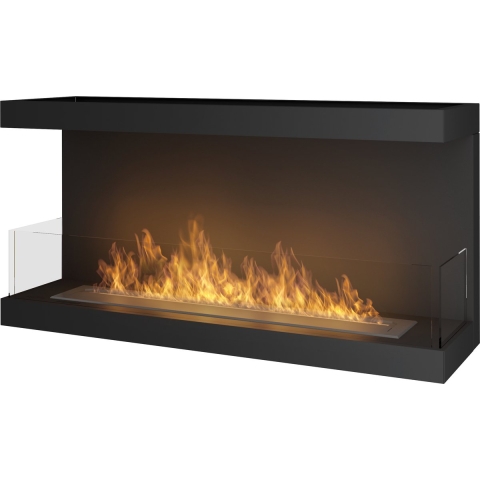 Bio ethanol-haard - 3-zijdige sfeerhaard - INBOUWHAARD - Roomdivider - 100 x 50 x 30 cm