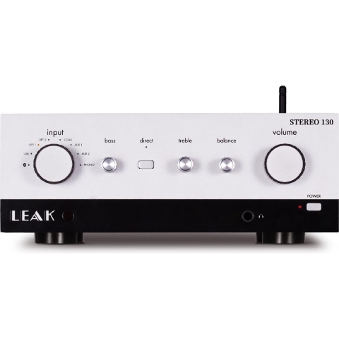 Leak Stereo 130 – Moderne geïntegreerde versterker – Bluetooth streaming - MM phono-ingang - Zilver