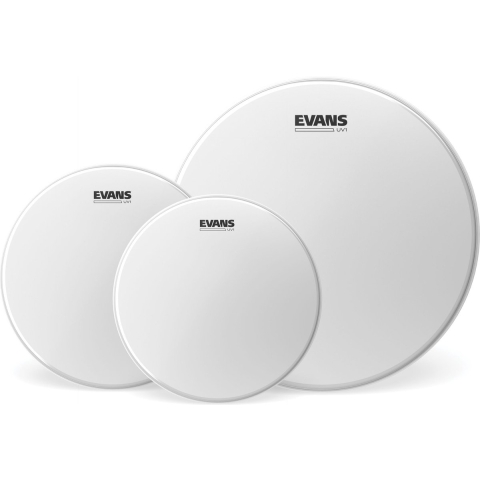 Evans UV1 Coated Tom Pack Fusion 10", 12", 14" - Drumvellen set