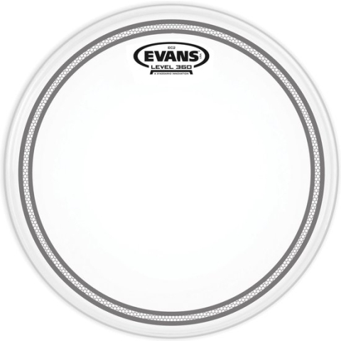 Evans EC2 Coated SST 10", B10EC2S, Tom Batter - Tom vel