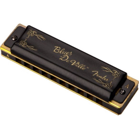 Fender blauws DeVille Harmonica Key of A - Diatonische harmonica