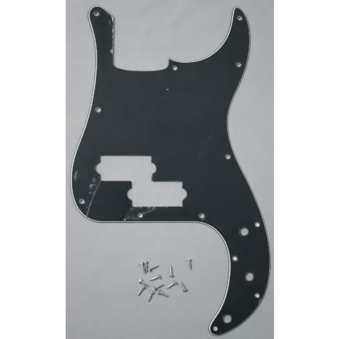 Fender Pickguard standaard P bas zwart 3-Ply - Pickguard voor basgitaar