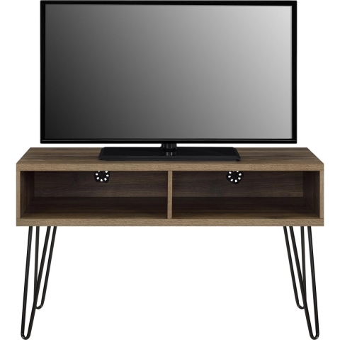 Tv-meubel in canyon-notenhout van gelamineerde spaanplaat