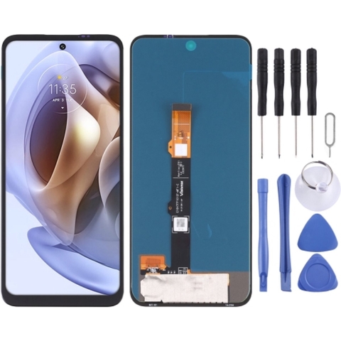 AMOLED Material LCD Screen and Digitizer Full Assembly For Motorola Moto G42