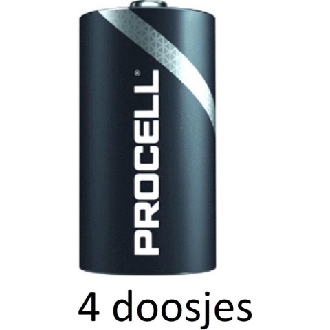 4x  Procell Alkaline D / LR20 - 10 pack -