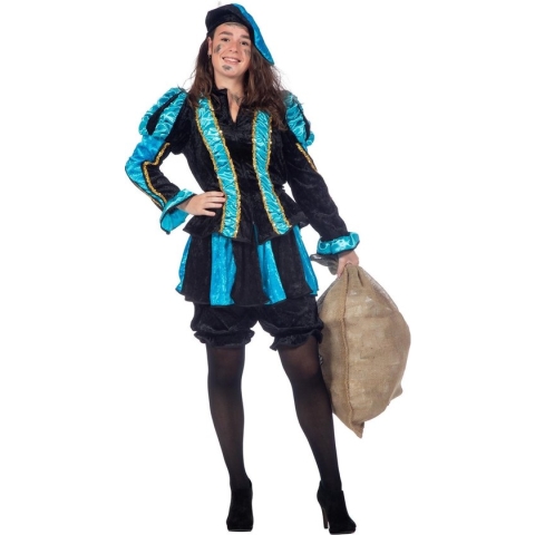 Dames pieten pak blauw 36 (s)