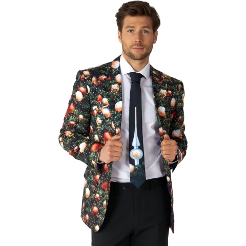 OppoSuits Shine Pine - Heren kostuum - Kerstpak - Kerst - Maat EU 60
