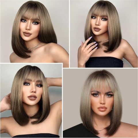 Vrouwen Natuurlijke Kijken Synthetische Pruiken - Women's Wigs-15,5 x 10 x 3,5 cm; 300 gram