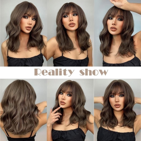 Vrouwen Natuurlijke Kijken Synthetische Pruiken - Women's Wigs-29,11 x 20,5 x 6,71 cm; 222 gram
