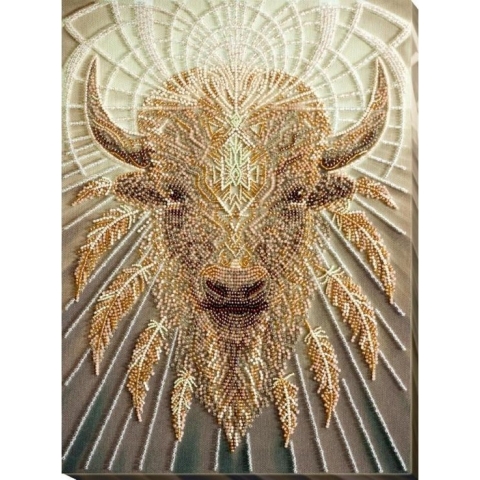 Borduurpakket met kralen/parels - GOOD GIFT - GESCHENK - ABRIS ART