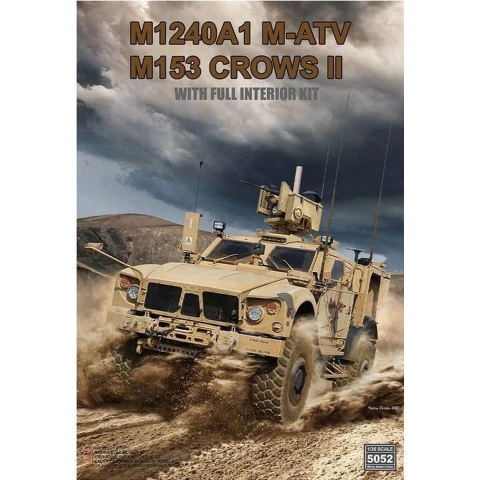 1:35 Rye Field Model 5052 M1240A1 M-ATV (M153 CROWS II) with full interior Plastic Modelbouwpakket
