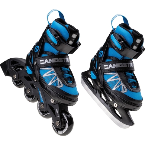 Zandstra 2-in-1 Schaats/Skate/Skeelers Combo Junior  Inlineskates Unisex - Maat 33-36
