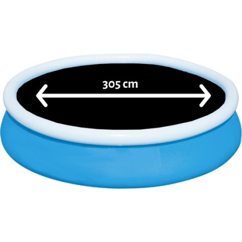 Comfortpool Pro - Solarzeil/Afdekzeil Rond Zwembad - Geschikt voor zwembaden van ø305 cm - Zwart - Geschikt als Intex afdekzeil of Bestway afdekzeil