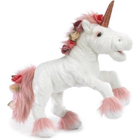 Folkmanis Unicorn, Eenhoorn, Einhorn Handpop, Dier, 1 stuk(s)