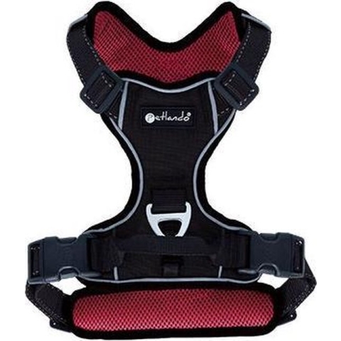 Hondentuig Outdoor Rood - maat L   68 – 82 cm.