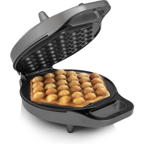 Princess 132465 Bubbelwafelijzer – Bubble wafel – Zeshoekige wafel - Roteerfunctie - 700W - IJshoorn maker - Anti aanbaklaag