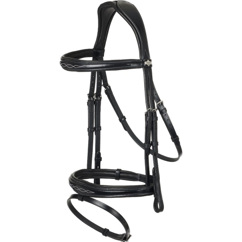 Lemieux Hoofdstel Competition Flash Zwart - pony