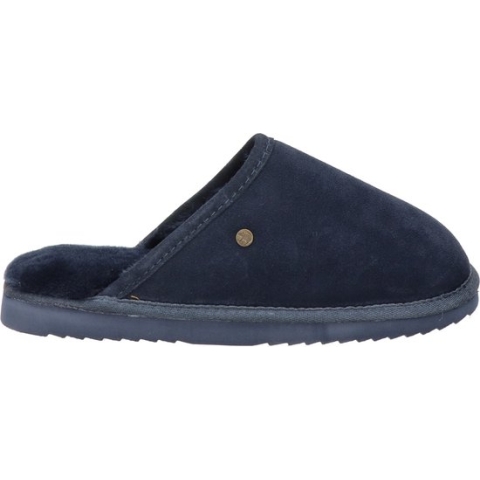 Warmbat Classic Unisex Suede Heren Sloffen - Donkerblauw - Maat 44