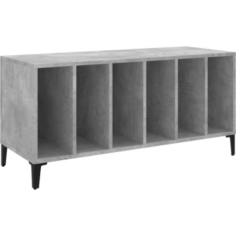 vidaXL-Platenkast-100x38x48-cm-bewerkt-hout-betongrijs
