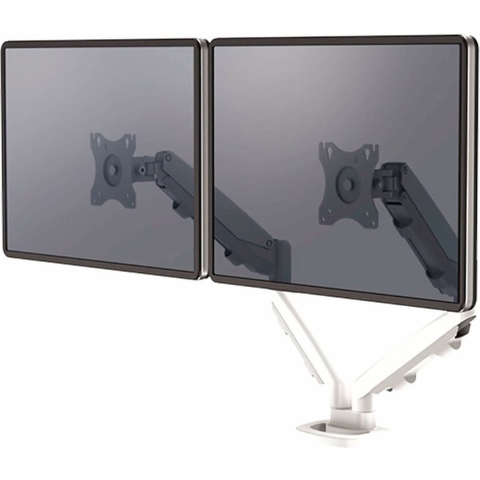 Fellowes dubbele monitor arm Eppa - voor 2 schermen - wit