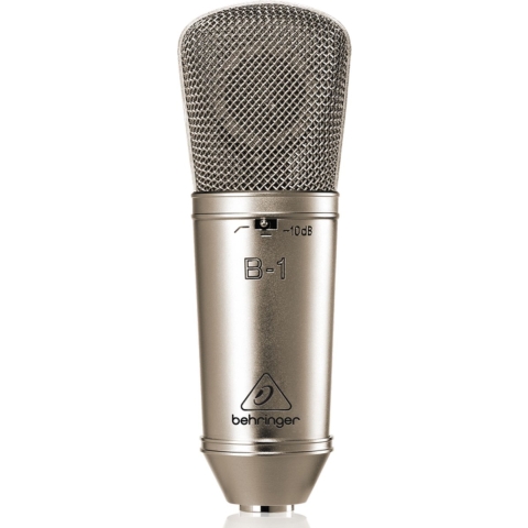 Behringer B-1 grootmembraan-Studiomicrofoon nier incl. koffer, windscherm - Grootmembraan condensator microfoons