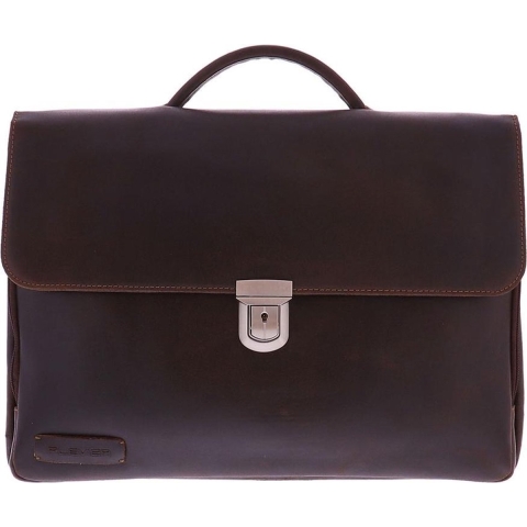 Plevier Oxford aktetas 15.6 inch bruin.