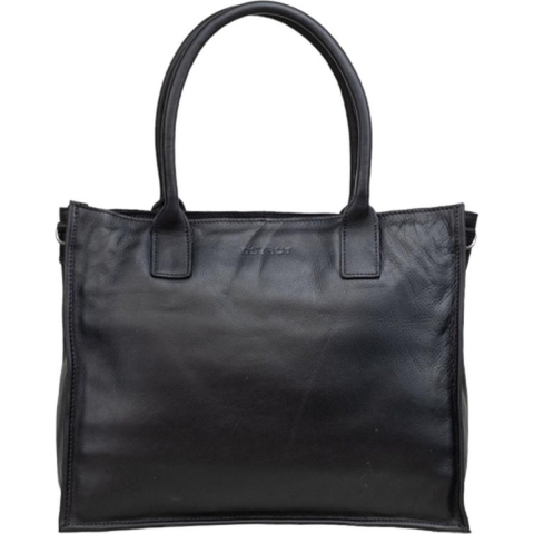 DSTRCT Laptoptas / Werktas / Aktetas Dames - 15 inch - Leer - Preston Park - Zwart