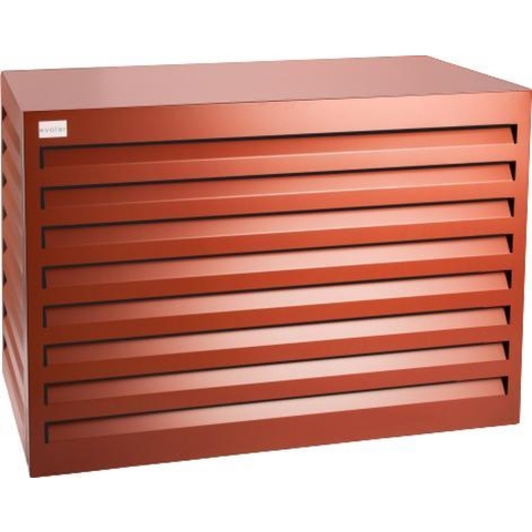 Evolar EVO-COVER-XSR - Airco & Warmtepomp Buitenunit Omkasting - Maat XS - 90 x 60 x 40 cm - Gepoedercoat - Aluminium - Hoogwaardige kwaliteit - Steenrood - RAL 8004