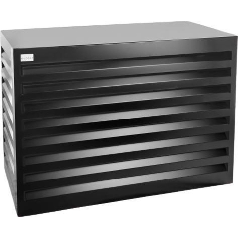 Evolar EVO-COVER-TB - Airco & Warmtepomp Buitenunit Omkasting - Maat Tower - 120 x 160 x 65 cm - Gepoedercoat - Aluminium - Hoogwaardige kwaliteit - Zwart - RAL 9004