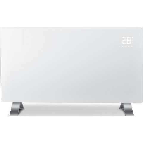 Evolar EVO-GHW1500 Glass Panel Heater 750/1500 Watt - Afstandsbediening - Smart WiFi bediening via app - 2 Standen - Vrijstaand of wandmontage - Convectorkachel - Elektrische kachel - Paneelverwarming - Timer functie - IP 44 spatwaterdicht - Wit